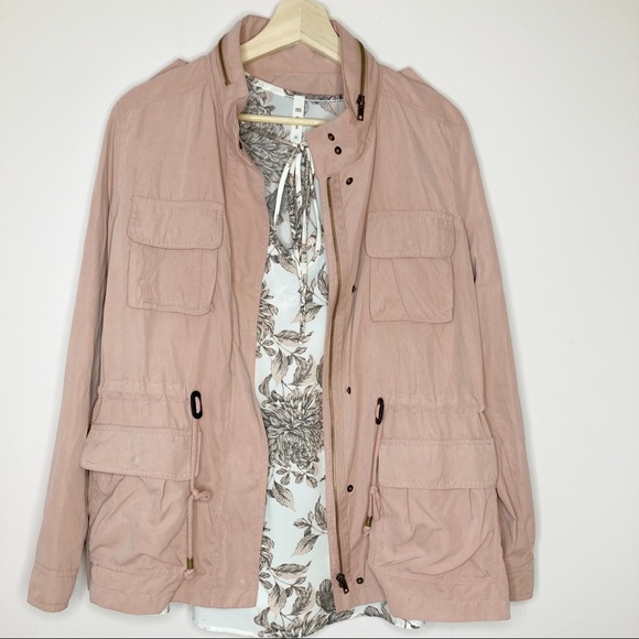 Love Tree Jackets & Blazers - Love Tree Utility lightweight Jacket Pink Large